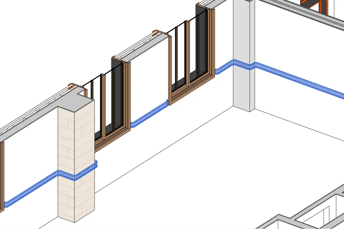 Clean miter joints at complex wall corners