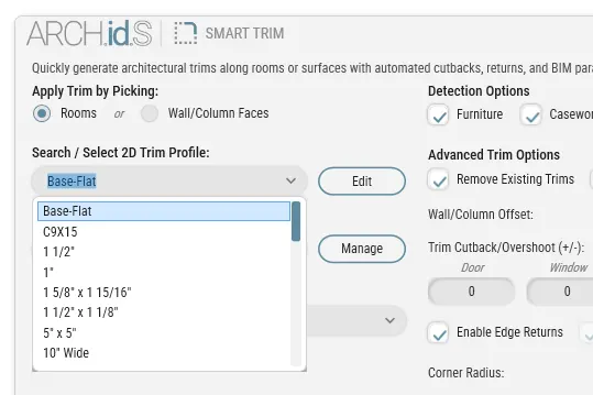 Selecting custom profiles from the Revit library